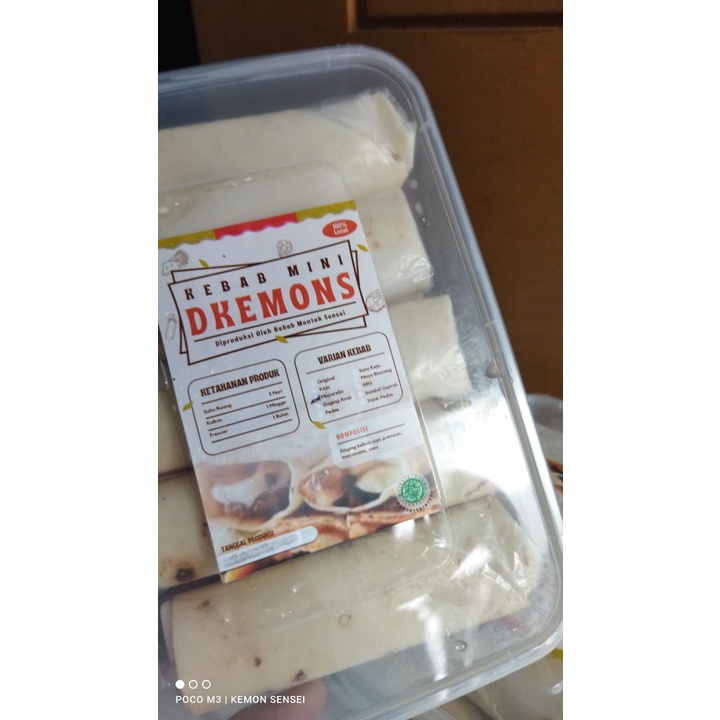 

Kebab Mini Kebab Froze DKEMONS Daging Asap isi 10