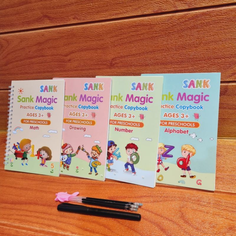 Sank Magic Books / Practice Book 10 in 1 / Alphabet / Drawing / Math / Numbers / Buku Magic Murah / Buku Magic Komplit