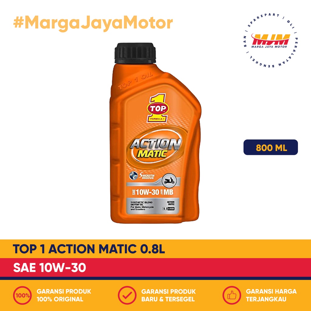 Top1 Action Matic 10W/30 800ml Top1 Oil 0.8L