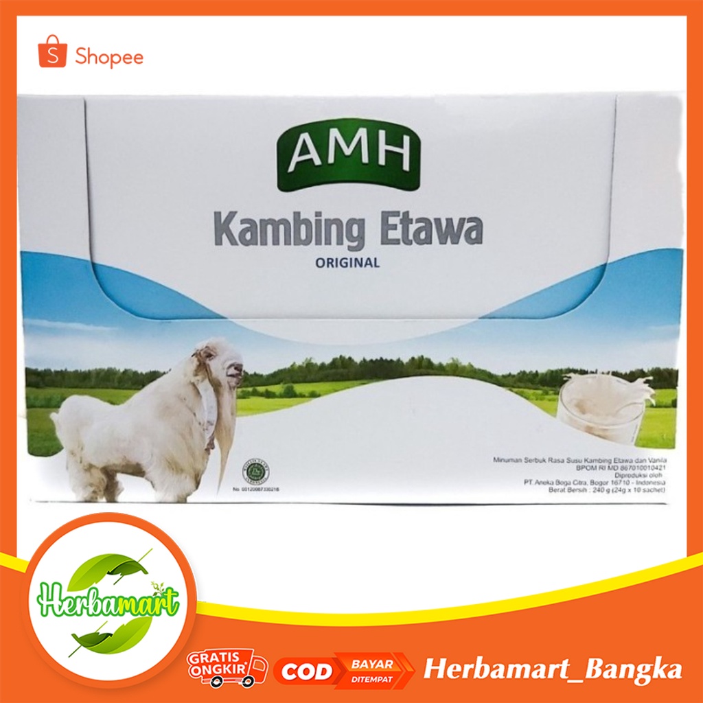 

Susu kambing etawa AMH / AMH Full cream Orginal / Vanilla
