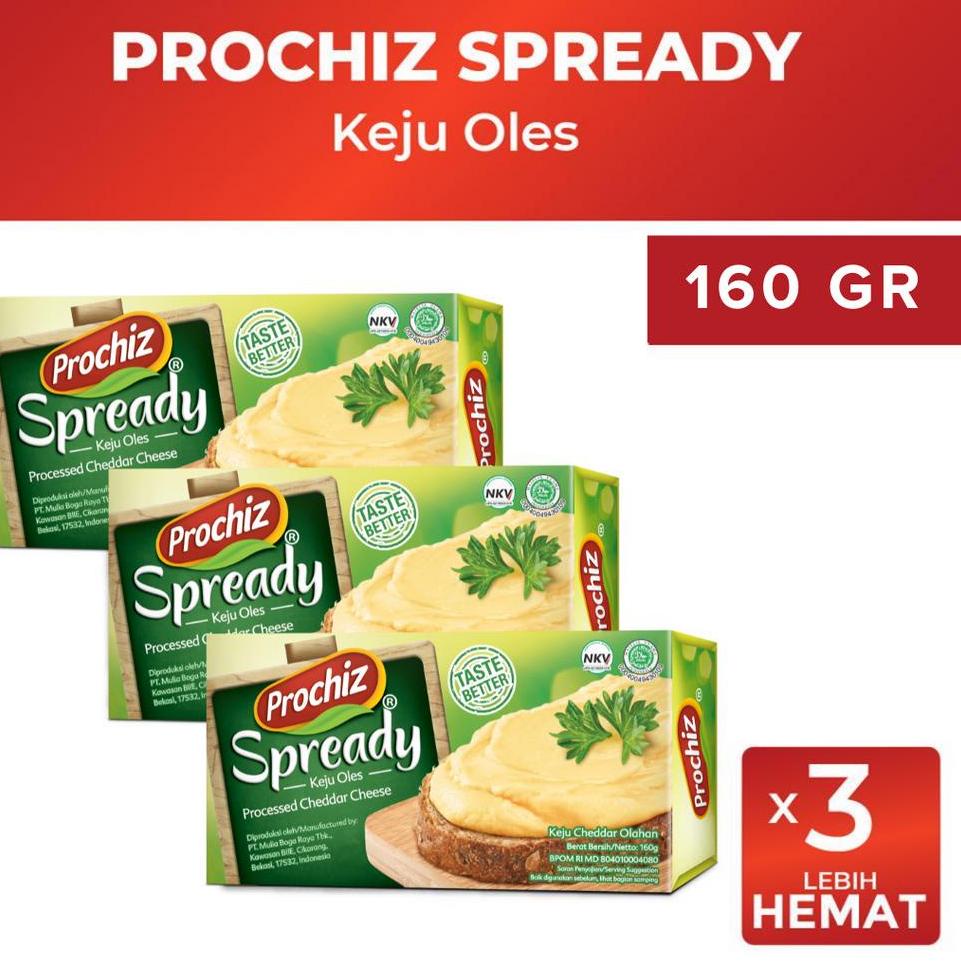 

ボ PROCHIZ Spready 160 gr x 3 HARGA TERMURAH 3394 ❅
