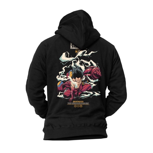 HOODIE LUFFY | HITAM | DEATHLESS BALI