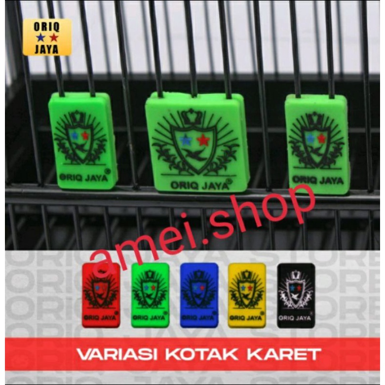 Aksesoris Kandang Variasi Sangkar Kotak Karet Oriq Jaya