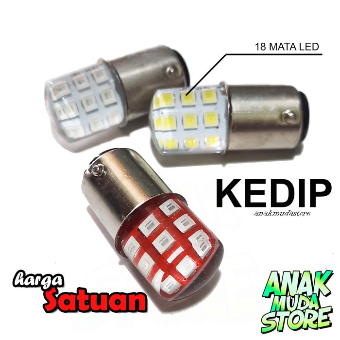 Jual Lampu Rem Stop Lamp Led Motor Titik Led Jelly Mode Kedip Strobo Shopee Indonesia