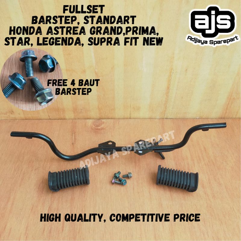 Besi Bastep Step Barstep Bustep Pijakan Kaki Depan Motor Honda Supra X Fit 100cc Lama Old Model Ori 