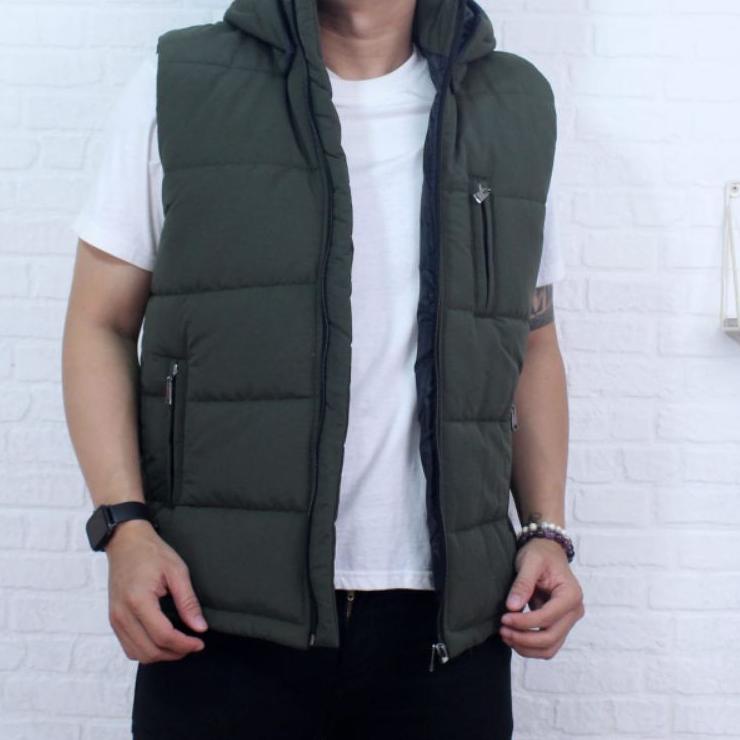 Rikers Jaket Rompi Pria Motor Keren Parasut Hoodie Anti Angin ‑ PIN.31Oc22ᴳ