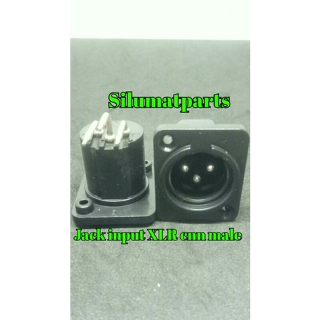 JACK INPUT XLR CANON MALE - jack canon body XLR jantan / jek canon chasis / male canon duduk 3chasis
