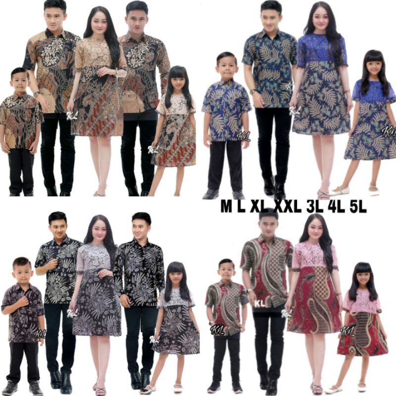 Couple Dress Batik keluarga pasangan/Dress burkat/DRESS BATIK Moderen