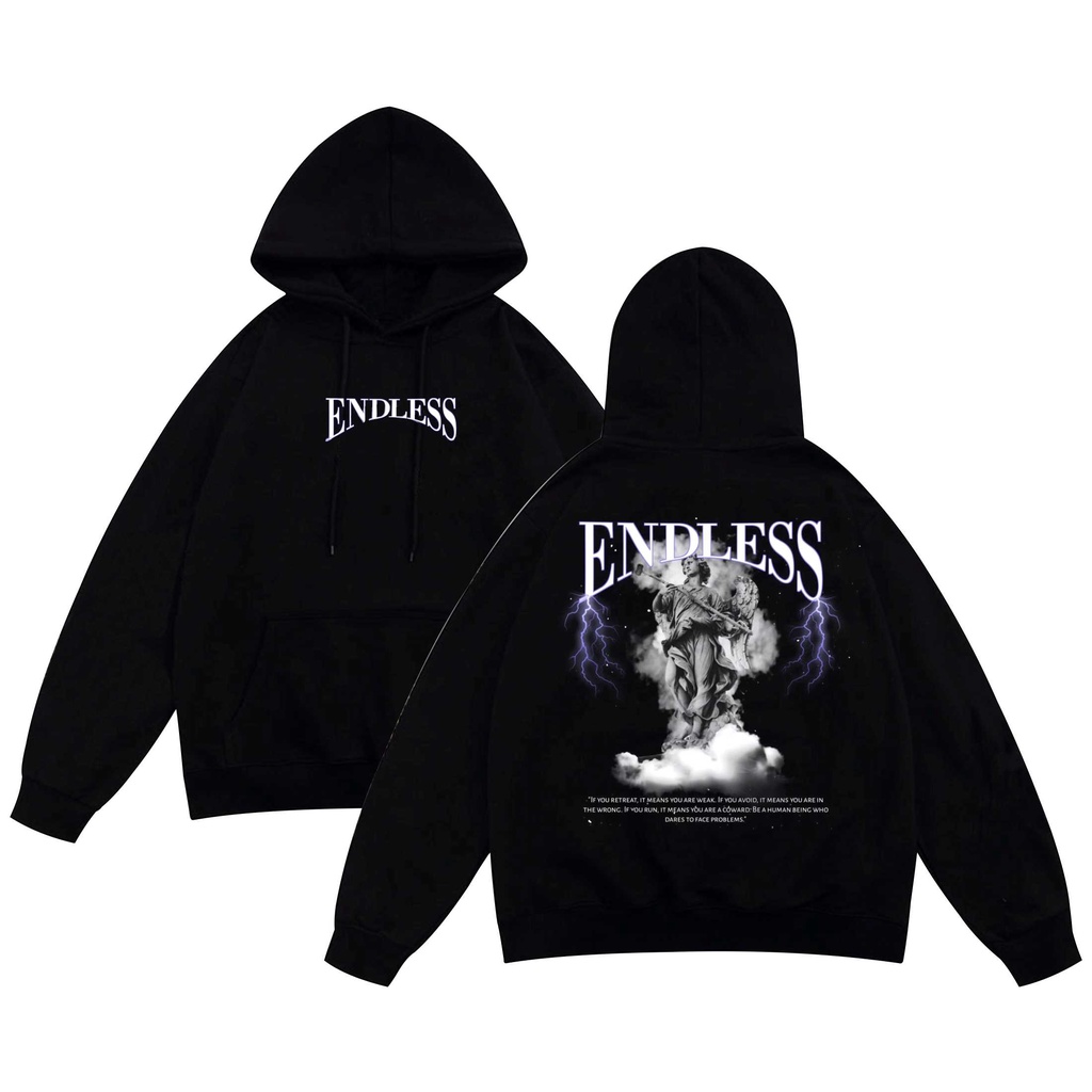 hoodie pria distro original brand bahan tebal