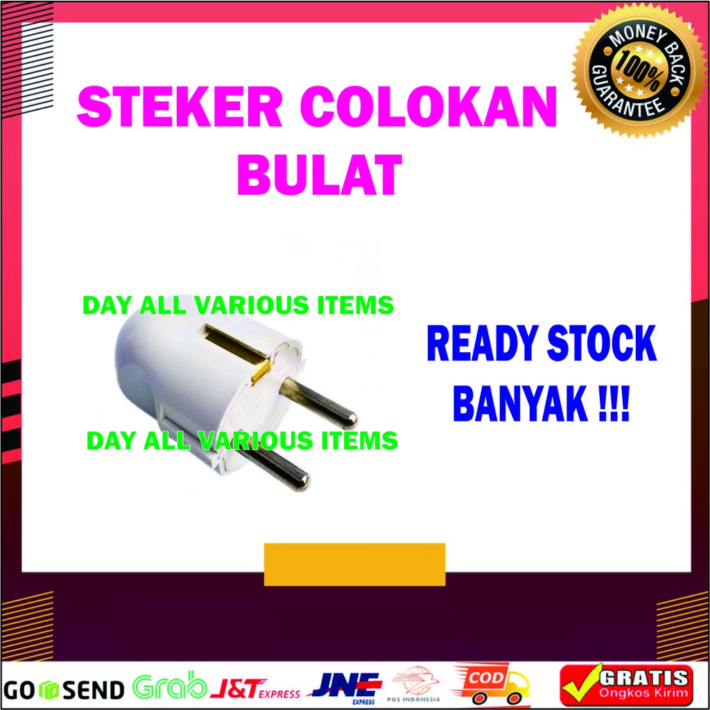 STEKER COLOKAN BULAT ORIGINAL