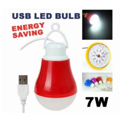 Lampu Bohlam USB 7 Watt LED Emergency Portable