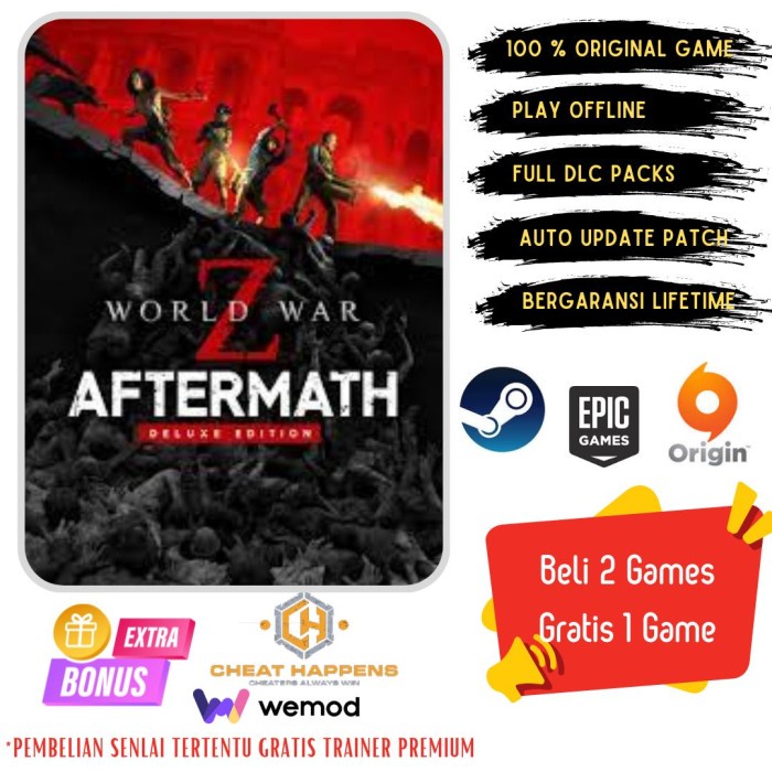 World War Z Aftermath Deluxe Edition - Game PC Original Offline - DVD - DL