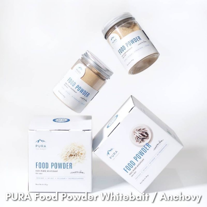 Viand Bevande / Pura Anchovy Powder (ikan teri) / Whitebait Powder (ikan teri nasi) / Pura 80gr / 22gr