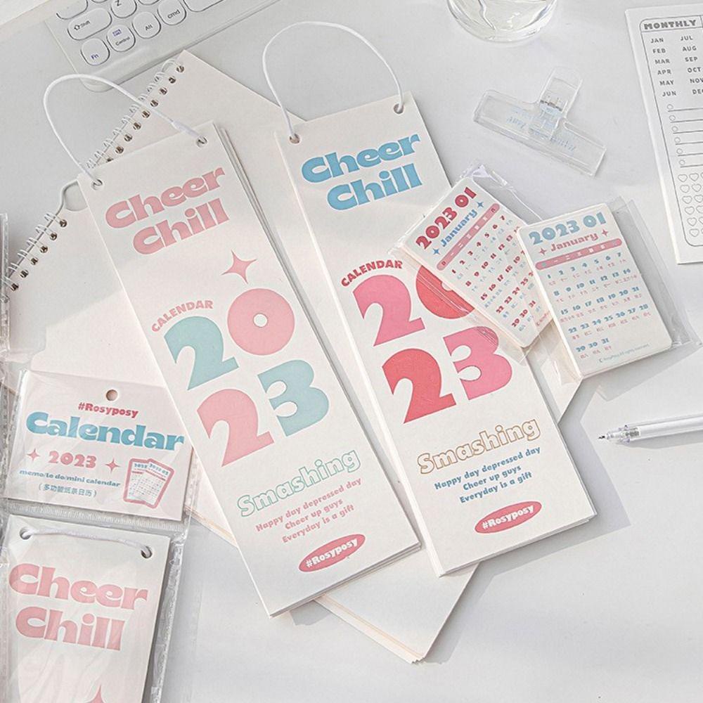 Mxbeauty Kalender 2023 Siswa Kantor Simple Halaman Bulanan Turn Good Luck Jadwal Planner