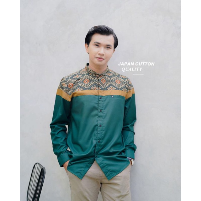 Koko Modern Batik Elhouda Longsleeve koko Fadkhera lengan panjang