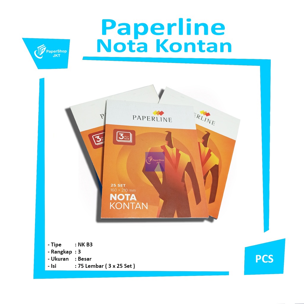 

PAPERLINE - Nota Kontan B3 - Besar Rangkap 3 - Pcs