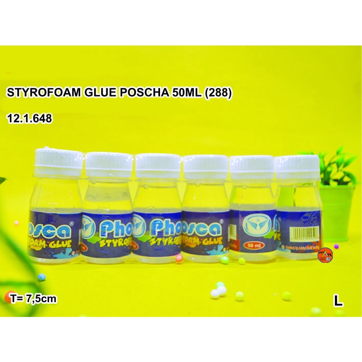 

STYROFOAM GLUE CAIR POSCHA 50ML (288) / LEM GABUS