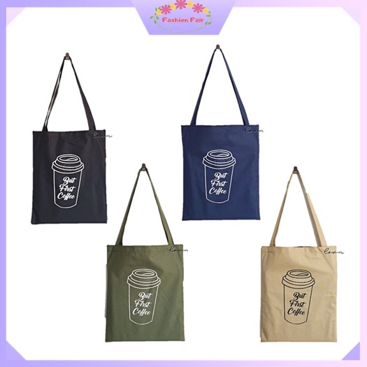 [LOKAL] Fashion Fair - COFFEE [ADA RESLETING] Dari JKT - BISA COD TAS TOTEBAG KOPI SLINGBAG