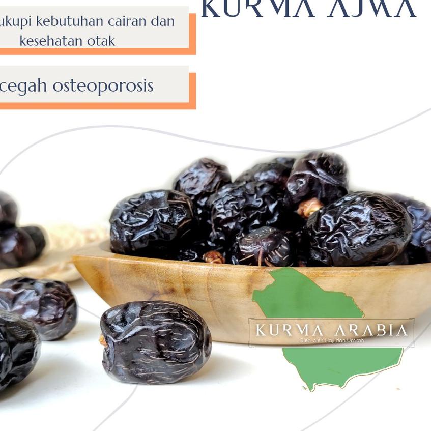 

EXCLUSIVE!Kurma Ajwa Madinah Al Aliyah 100gr Premium Original|RA1