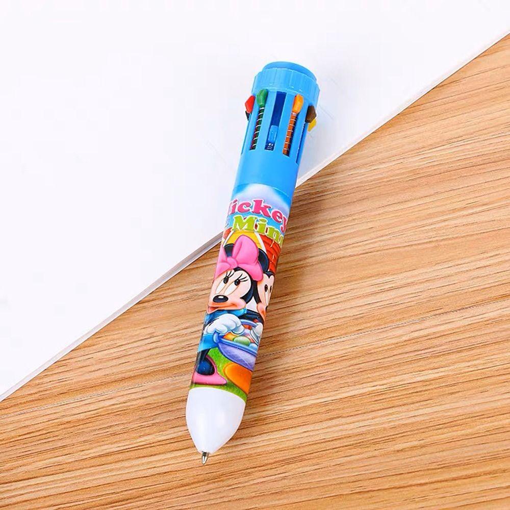 Lanfy Kartun Gel Pulpen Aksesoris Kantor Alat Tulis Sekolah Lucu Kittty Kucing Mickey Menulis Pulpen Putri Spons 0.5mm Penandatanganan Bolpen