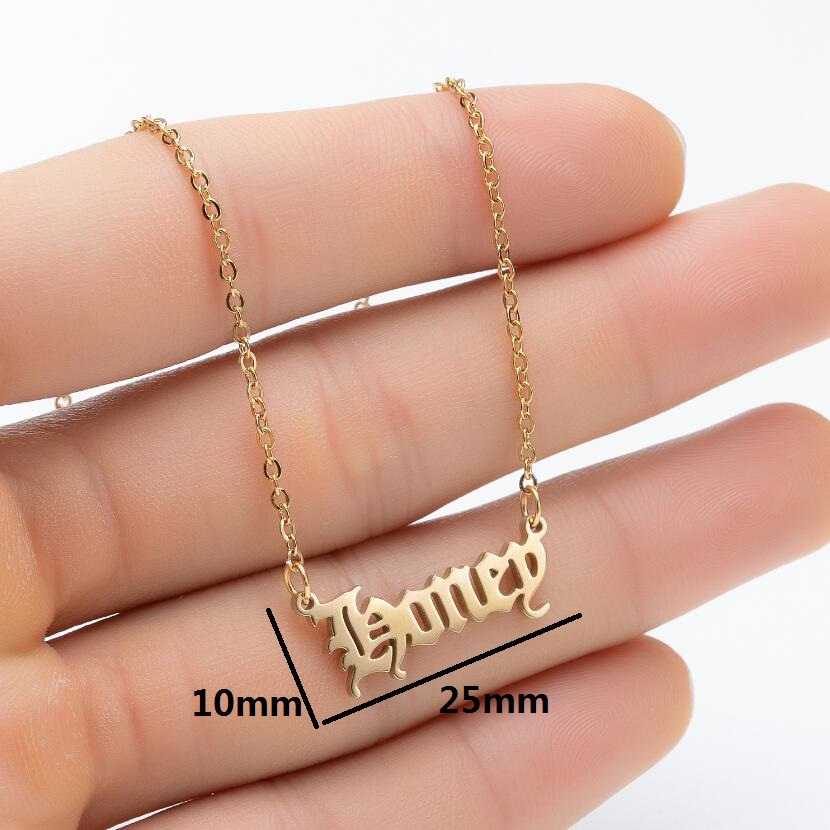 Kalung Rantai Liontin Malaikat babygirl Gaya Vintage Minimalis Bahan stainless steel Untuk Wanita