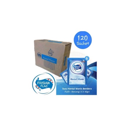 

Frisian Flag Susu Kental Manis Sachet (1 dus/20 pack/6 sachet)