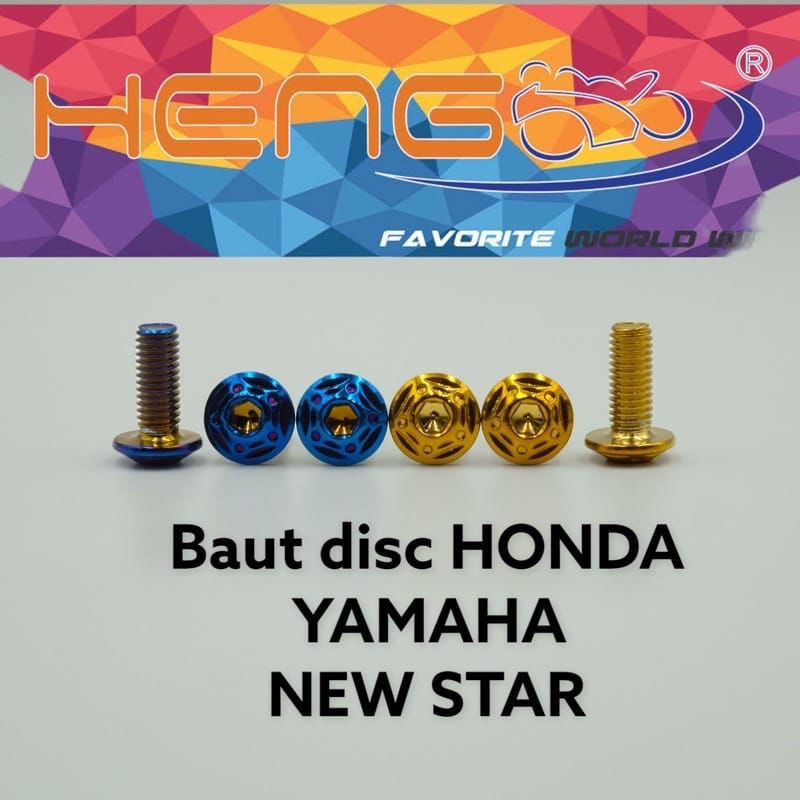 baut probolt piringan disc segala jenis motor HENG THAILAND harga satuan / satu biji(PC27)