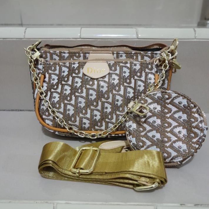 ( 2PC 1KG ) GTBI998880036  New Arrival  !!!  Tas Selempang  Tas Wanita Import  Premium Terbaru+WALLET