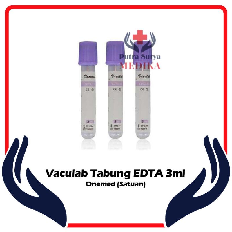 Tabung Ungu Vaculab EDTA 3ml Satuan Onemed