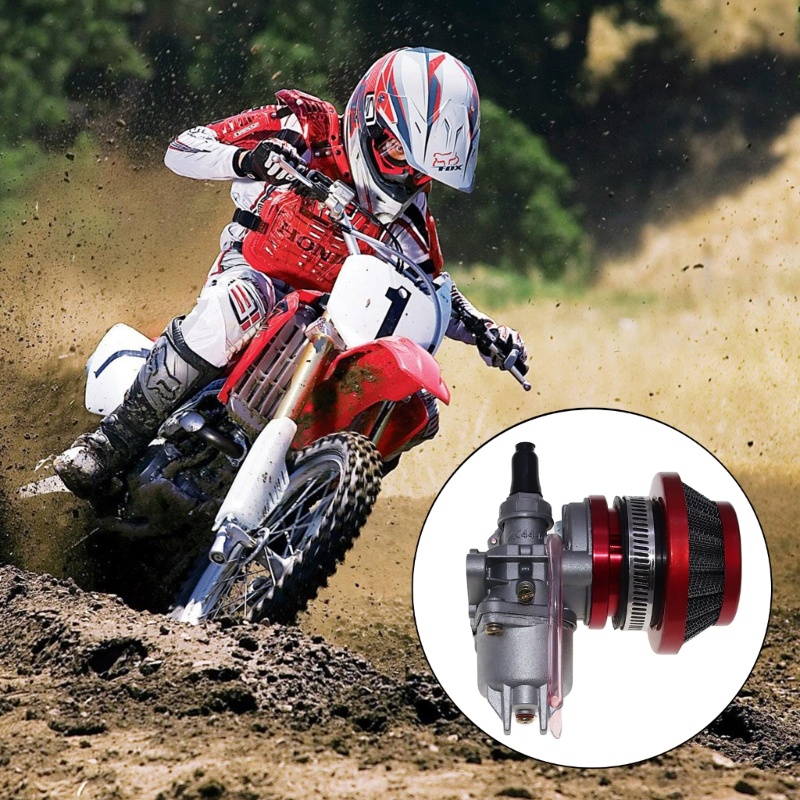 Karburator Motor Mini Dengan Filter Udara Pengganti Untuk 43cc-49cc 2 Stroke ATV Quad Dirt Bike Scooter