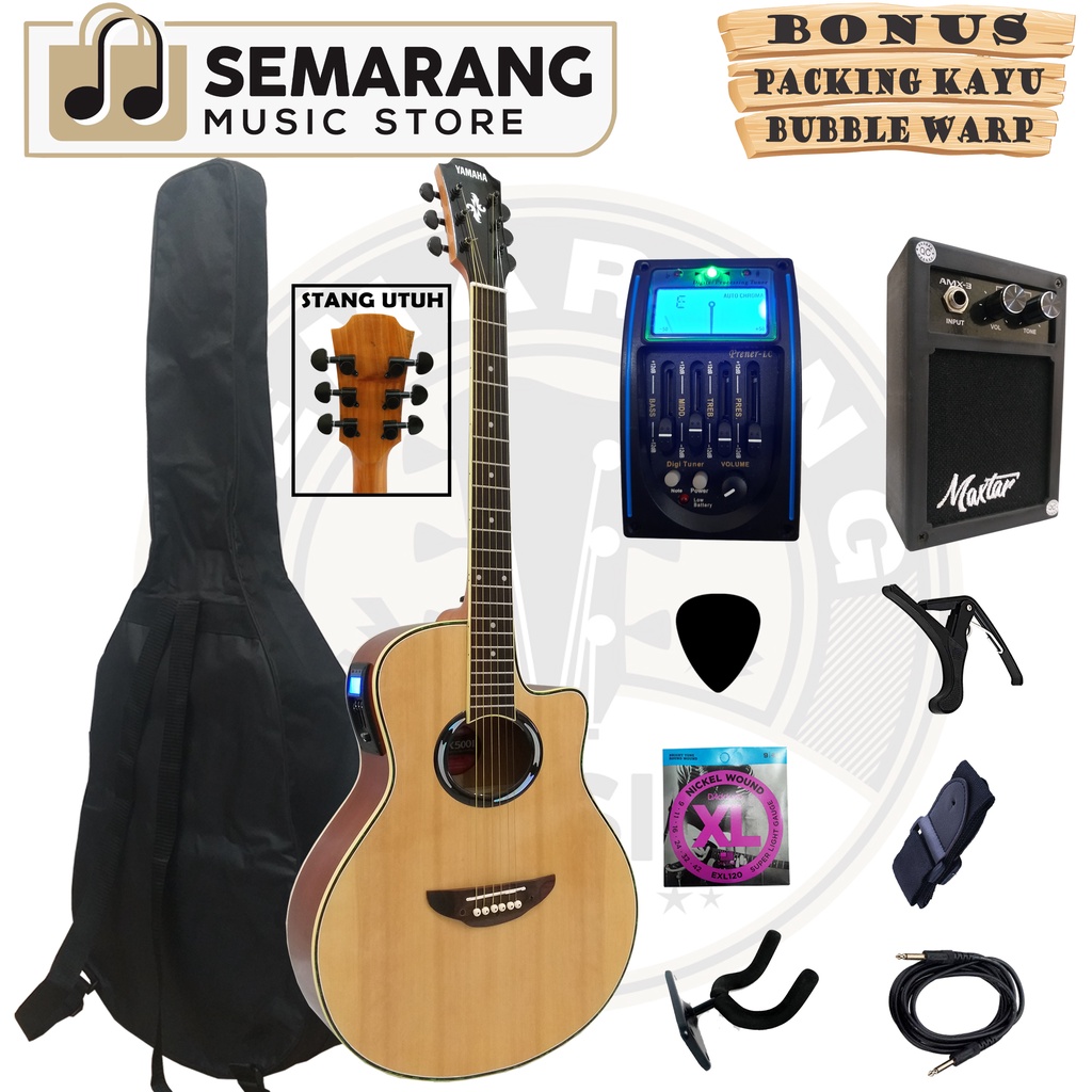 Gitar Akustik Elektrik APX 500II Equalizer Tuner LC Prener Double Run Stang Utuh Tanpa Sambungan