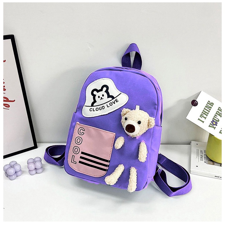 (PB6 SHOP)Tas Ransel Anak TK SD SMP Tas Anak Perempuan Backpack Anak Tas Sekolah TK SD SMP/tas ransel anak perempuan tedy bear/tas ekolah anak perempuan