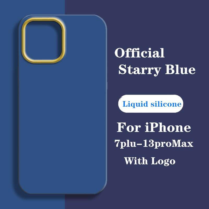 Case Pelindung Bahan Silikon Cair Anti Pecah Untuk iPhone 11 Pro MAX X XS MAX XR 7 8 6 6S Plus SE 2022 2020