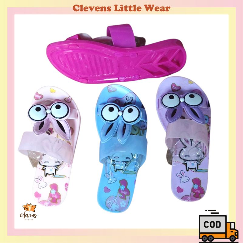 CLV Rabbit Sandal / Sandal Anak Perempuan Import (Reject Minor) / Sendal Anak Cewek / Sandal Anak Im