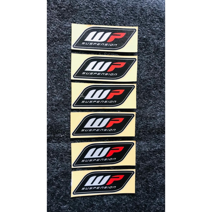 STIKER SHOCK KLX, D-TRACKER, SUPERMOTO WP SUSPENSION & ROCKSTAR UKURAN 4X11CM | MURAH MERIAH