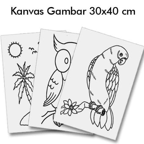 Kanvas Lukis Gambar 30x40cm