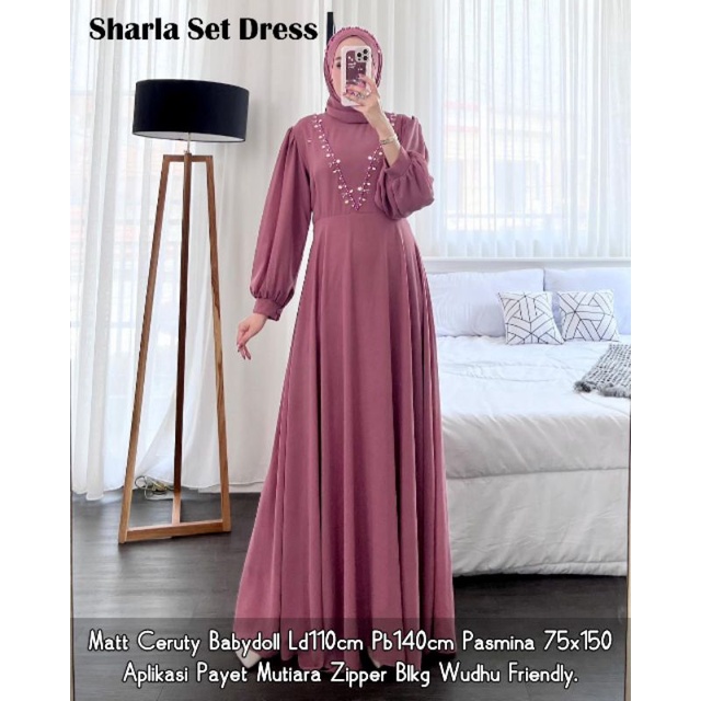 SHARLA-YUVIKA DRESS SET PASMINA