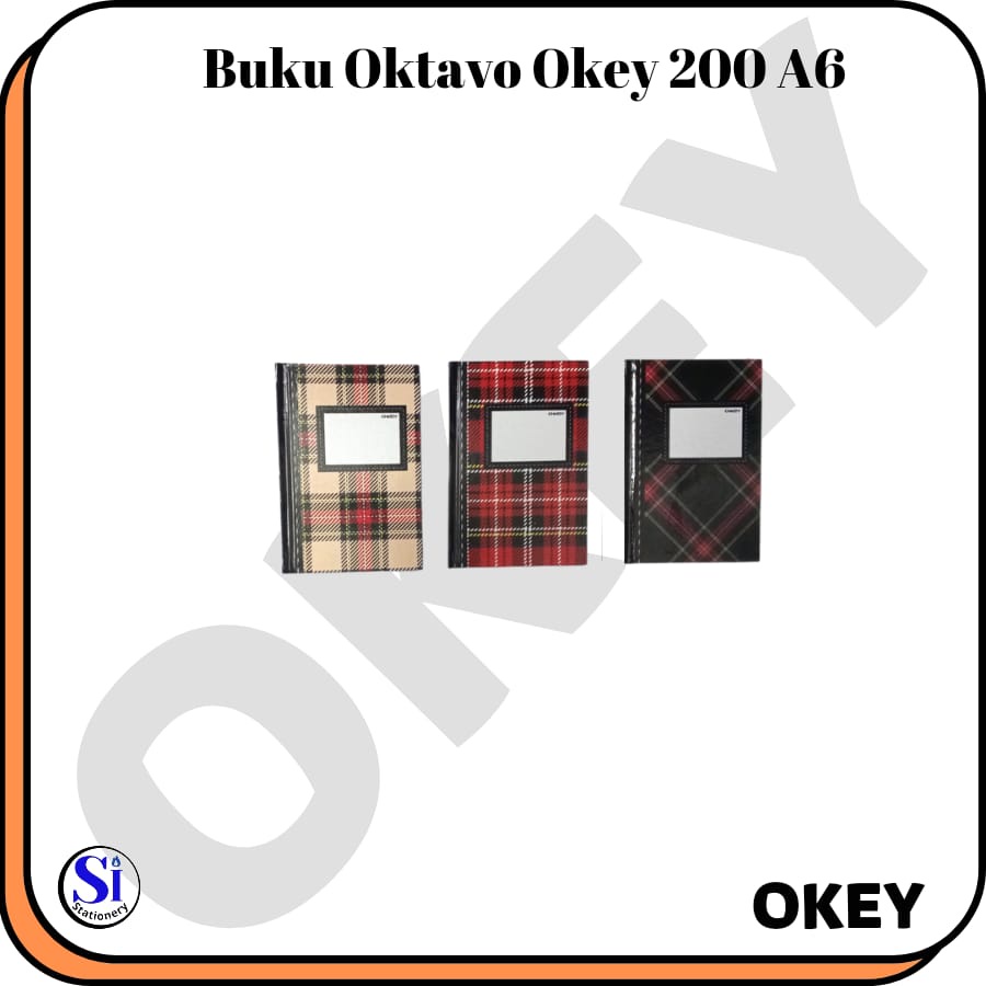 

Buku Hard Cover octavo okey A6 200 Lembar