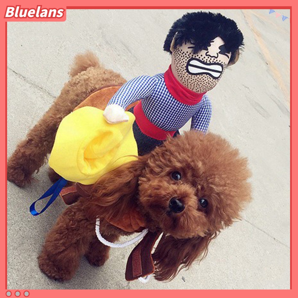 Kostum Cosplay Boneka Cowboy Knight Rider Untuk Anjing Peliharaan