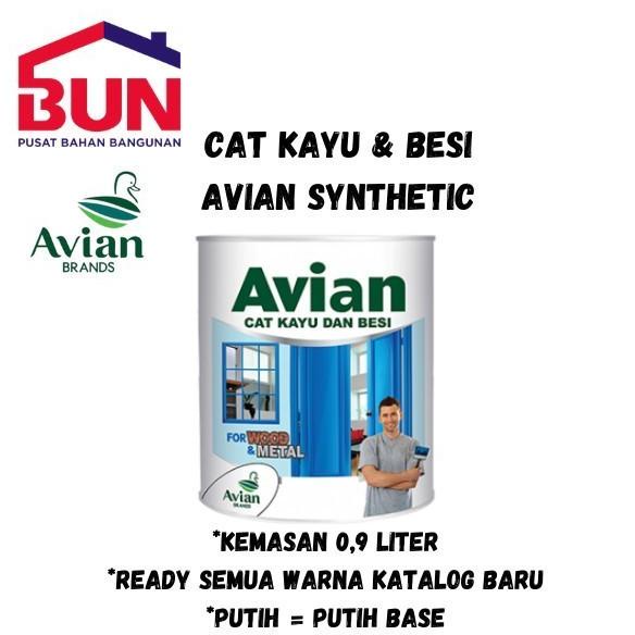 Cat Avian 1Kg Kayu &amp; Besi - Sw Putih