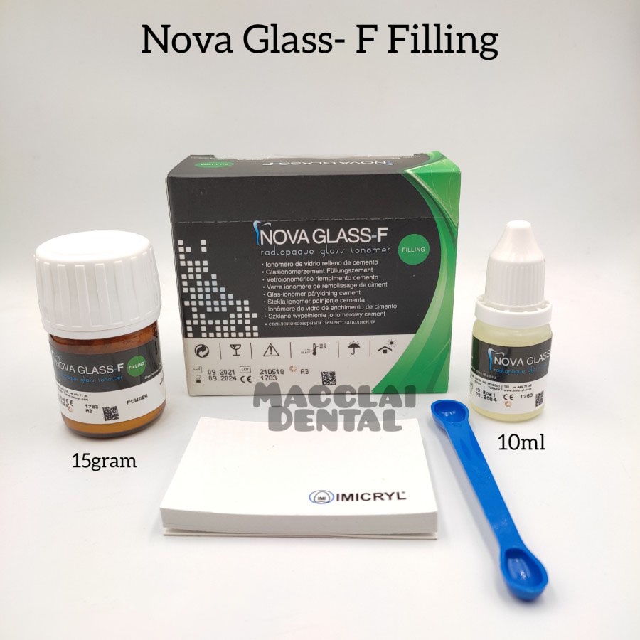 DENTAL GLASS IONOMER FILLING CEMENT GIC Serupa FUJI TYPE 9 / NOVA GLASS-F