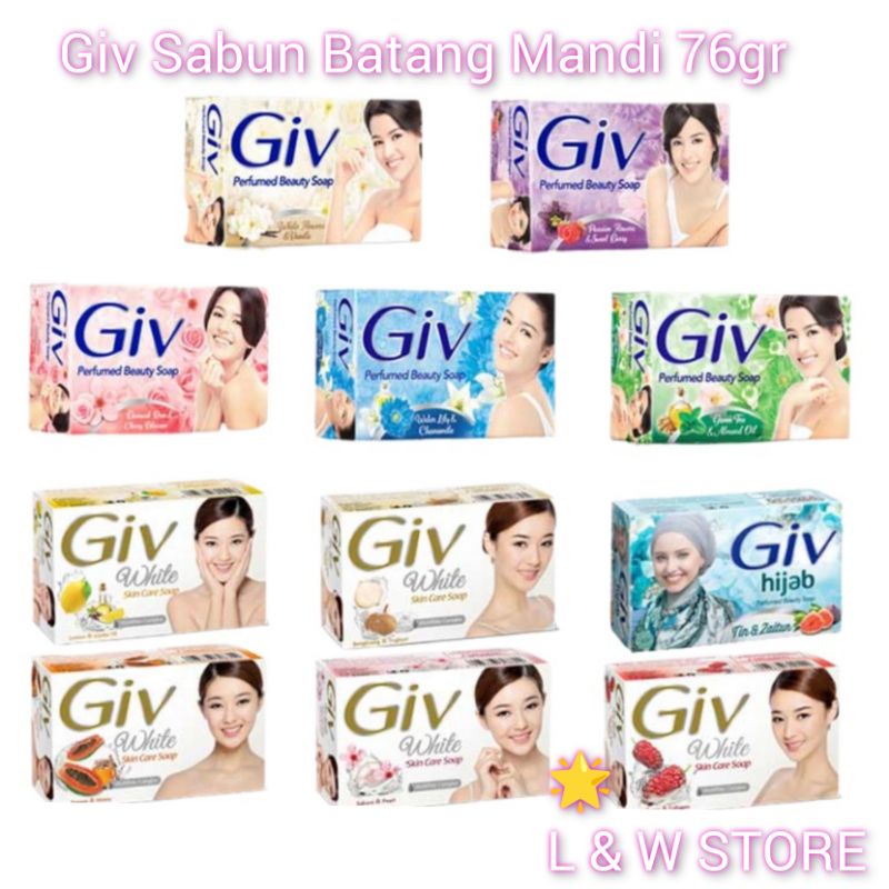 Giv Sabun Batang Mandi 76gr/Sabun Mandi Batang