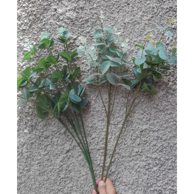 RF Daun taman eucalyptus / silver dollar artificial
