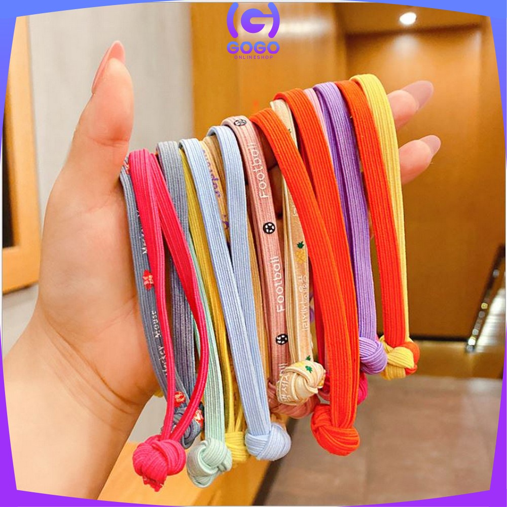 GOGO-C334 Karet Ikat Rambut Elastis Scrunchie Rubber Band / Karet Rambut Anak / Kuncir Rambut Wanita / Ikat Rambut Korean Style