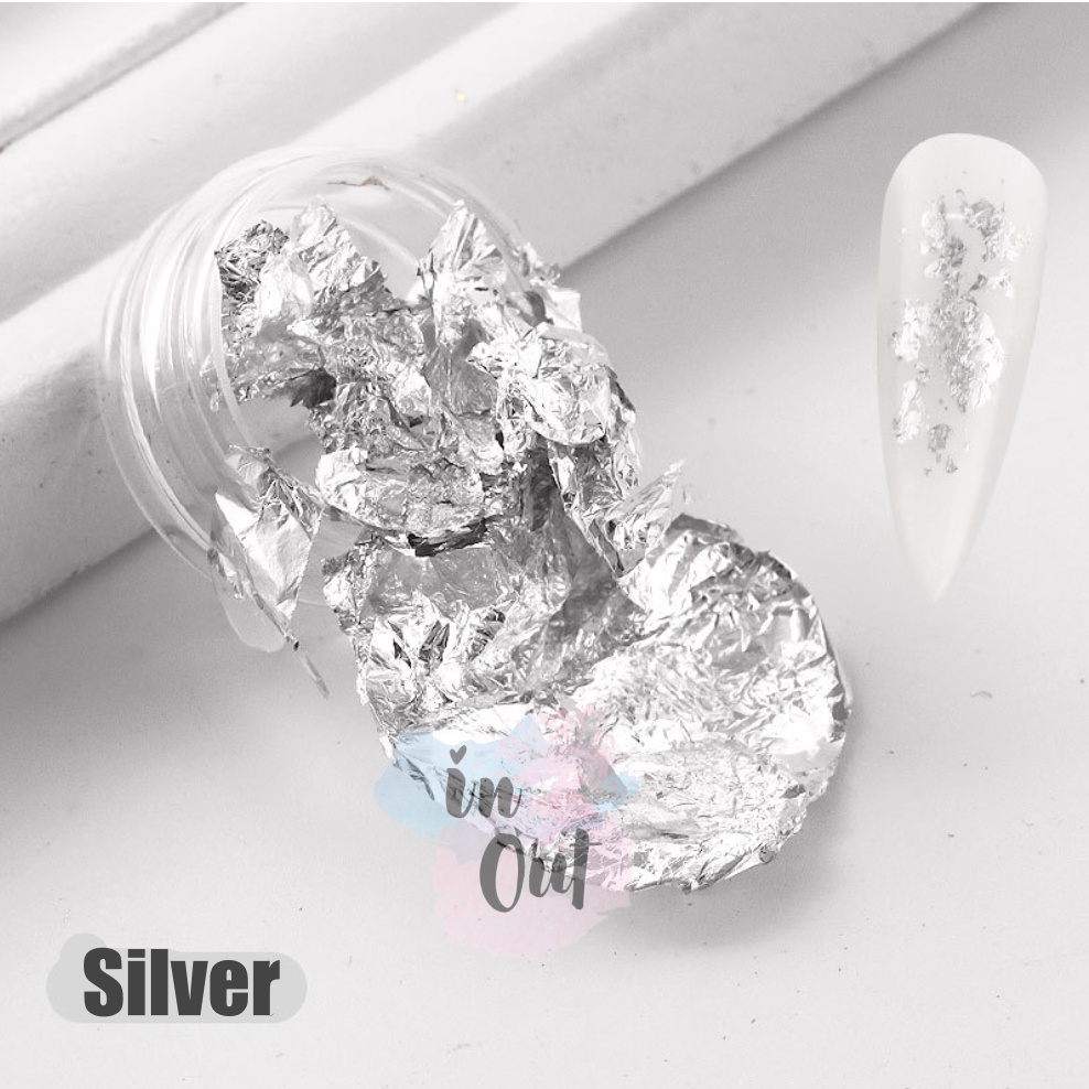 Foil Nail Art Aluminium Flakes / Kertas Foil Hiasan kuku / Nail Art akseoris KU039