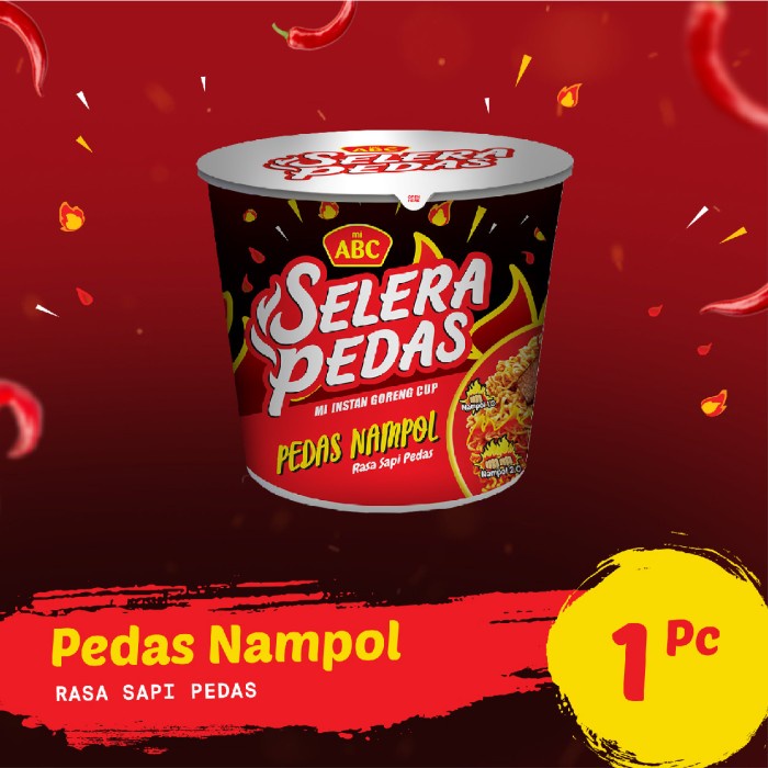 

TERBARU ABC Cup Selera Pedas Fried Nampol 80gr