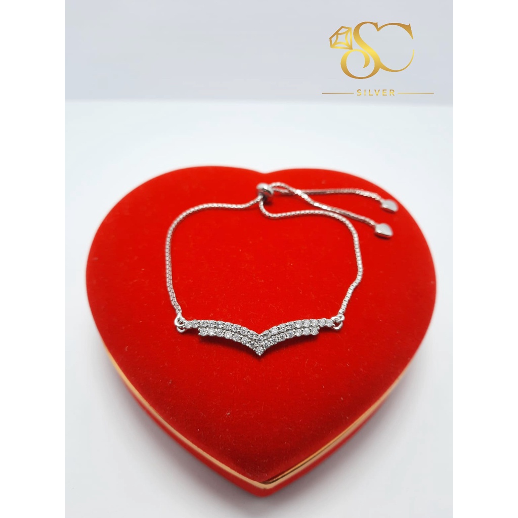 Gelang Serut Pasung Aurel Perak Asli Silver 925 Lapis Emas Putih Model Gelang Serut Pasung Aurel Per