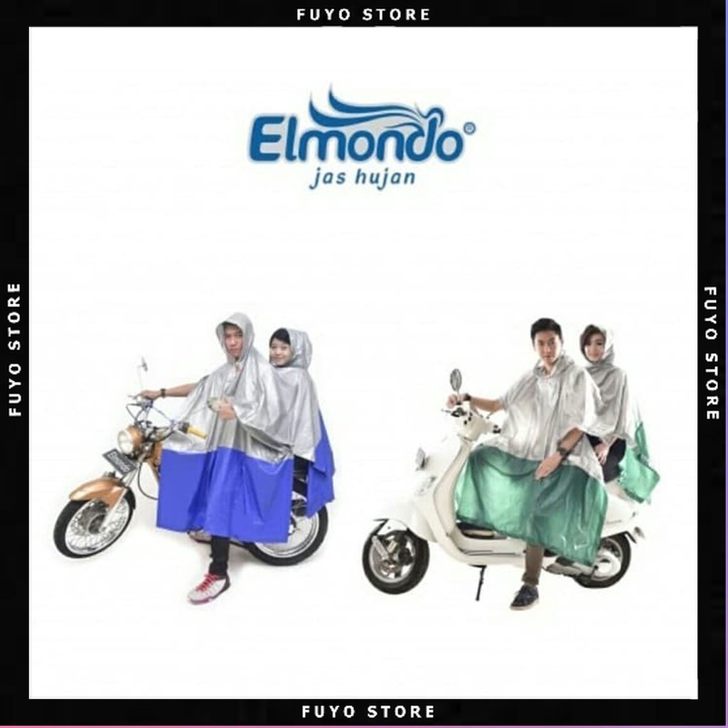 CMRJHE707 - JAS HUJAN PONCO ELMONDO HELIOS 707 DUA KEPALA - JAS HUJAN MOTOR / JAS HUJAN DUA ORANG / 