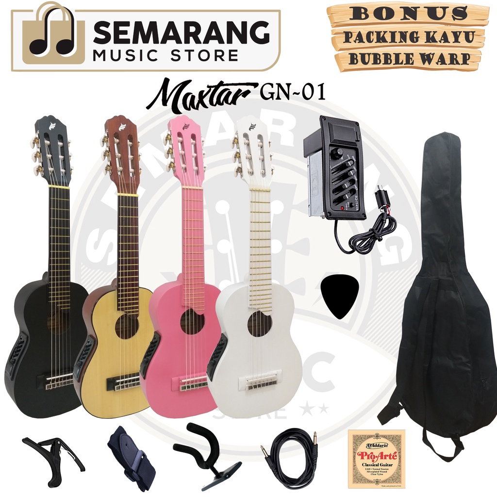 ORIGINAL!!! Guitalele Elektrik Maxtar GN-01 / Gitarlele / Gitar Mini / Gitar Travel / Gitar