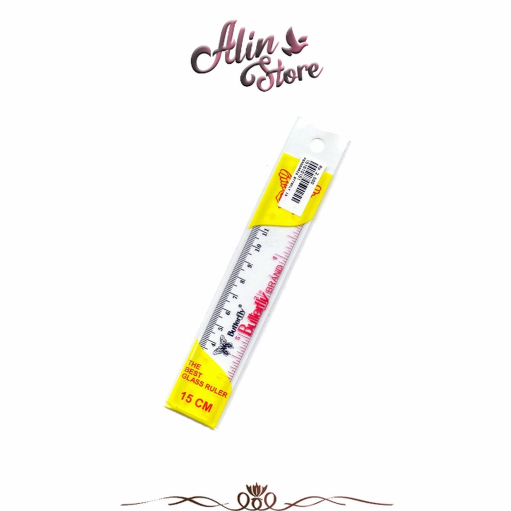 

Penggaris / Garisan 15 Cm Butterfly